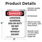 Signmission Livestock Guardian Dog On Duty Danger Sign, Vinyl Decal, 3.5in W x 5in L, 2PK OS-2PACK-DS-D-35-V-2150 - alternate 5